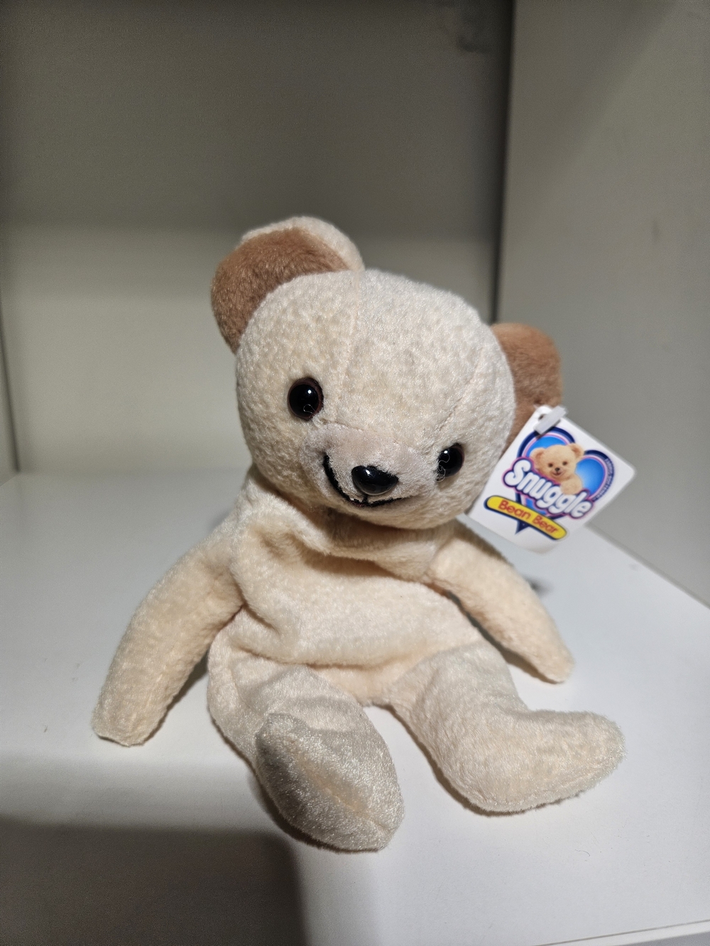 Snuggle Bean Bag Beige Teddy Bear Plush
